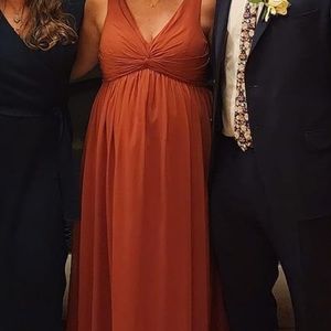 Azazie maternity bridesmaid dress paprika size 12